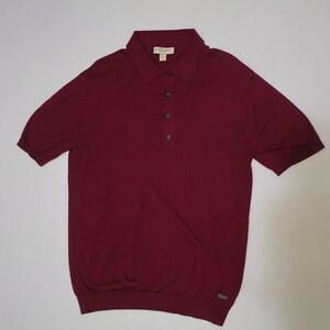 Burberry Deep Red Polo Shirt
